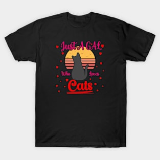 Just a Gal Who Loves Cats T-Shirt